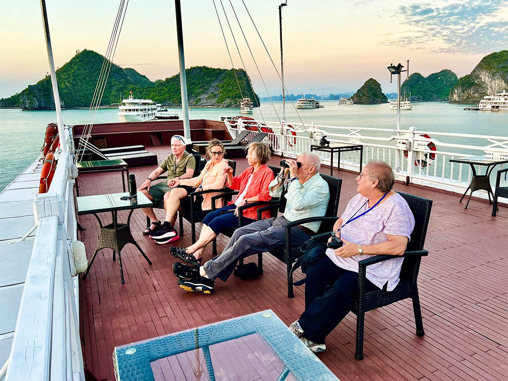 Wake up to panoramic karst vistas